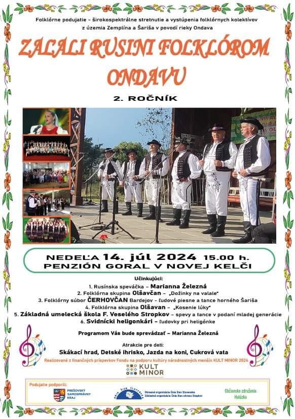 Zaľali Rusíni folklórom Ondavu