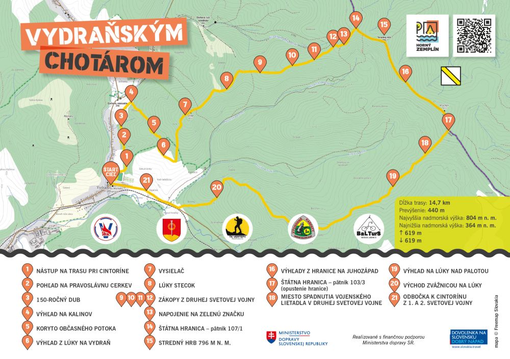 NCH Vydraňskym chotárom