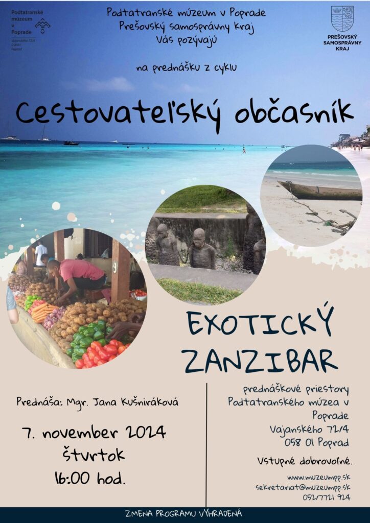 Zanzibar_Podtatrzańskie Muzeum w Popradzie