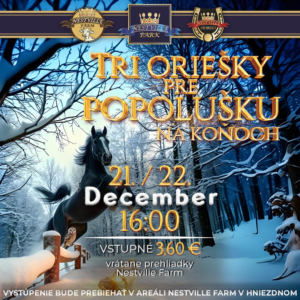 Tri oriešky pre popolušku na koňoch