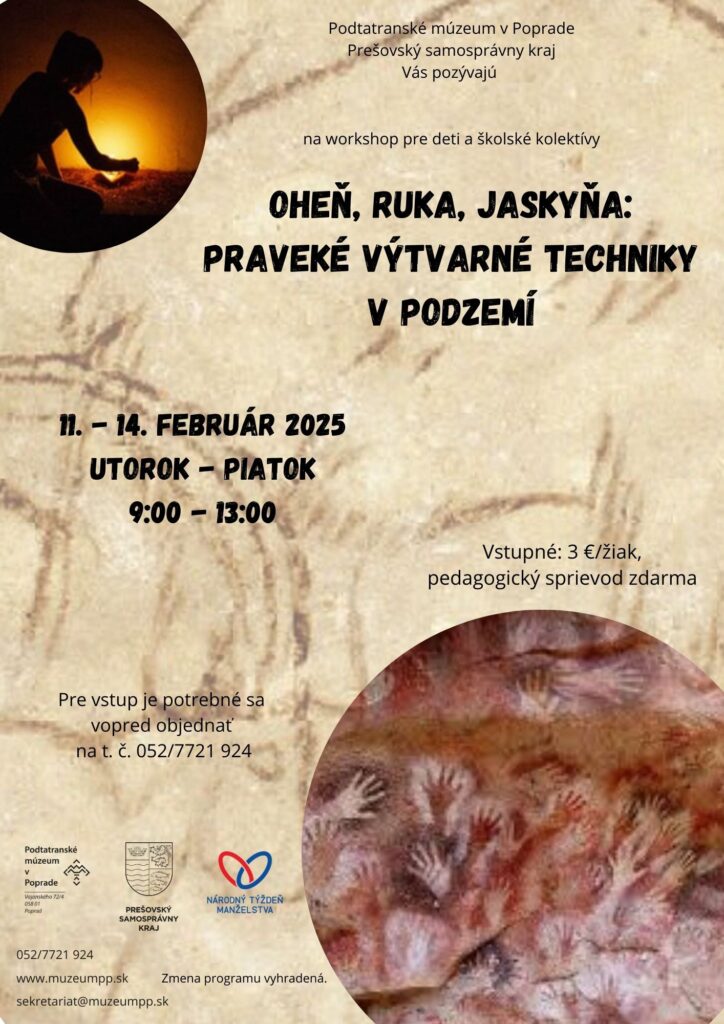 Oheň, ruka, jaskyňa praveké výtvarné techniky v podzemí