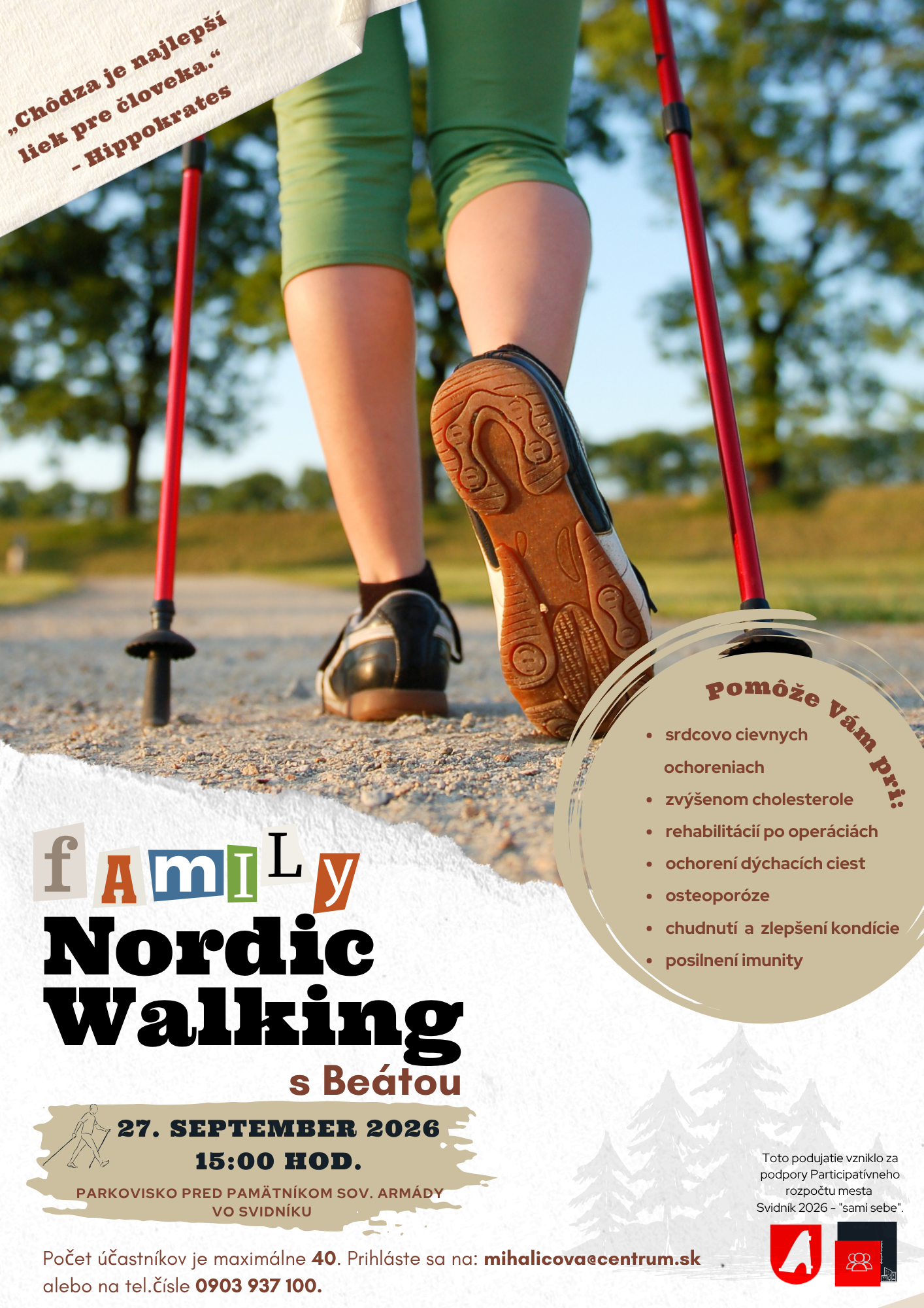 Plagát: FAMILY Nordic Walking