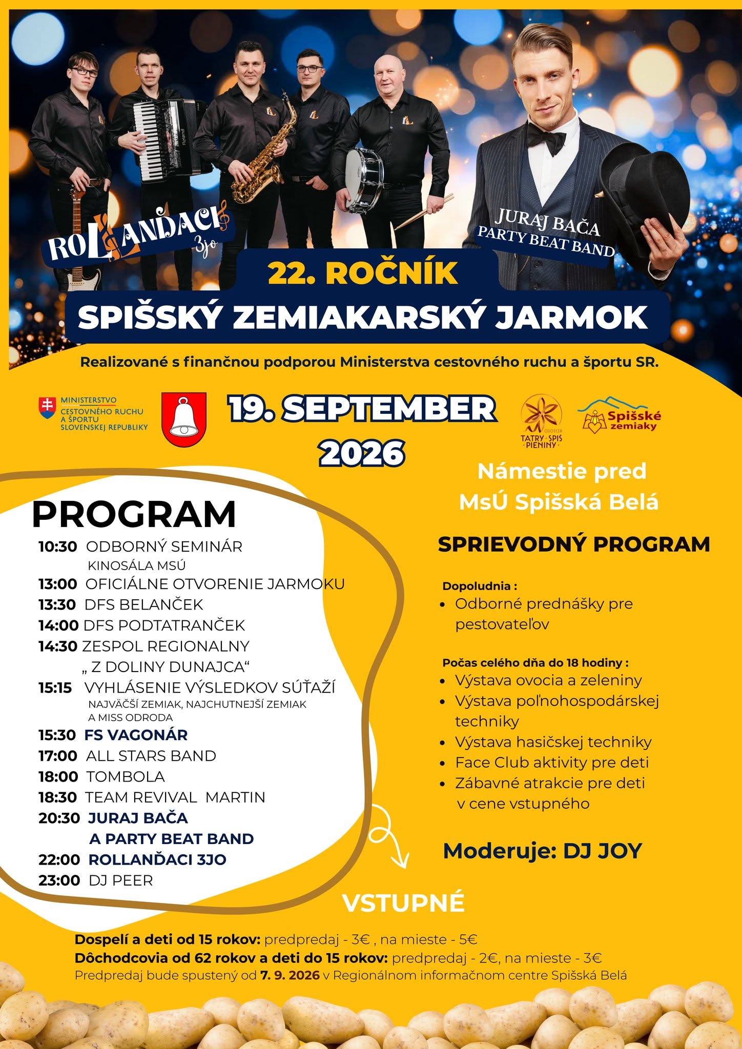 Plagát: 22. Spišský zemiakarský jarmok oslavuje
