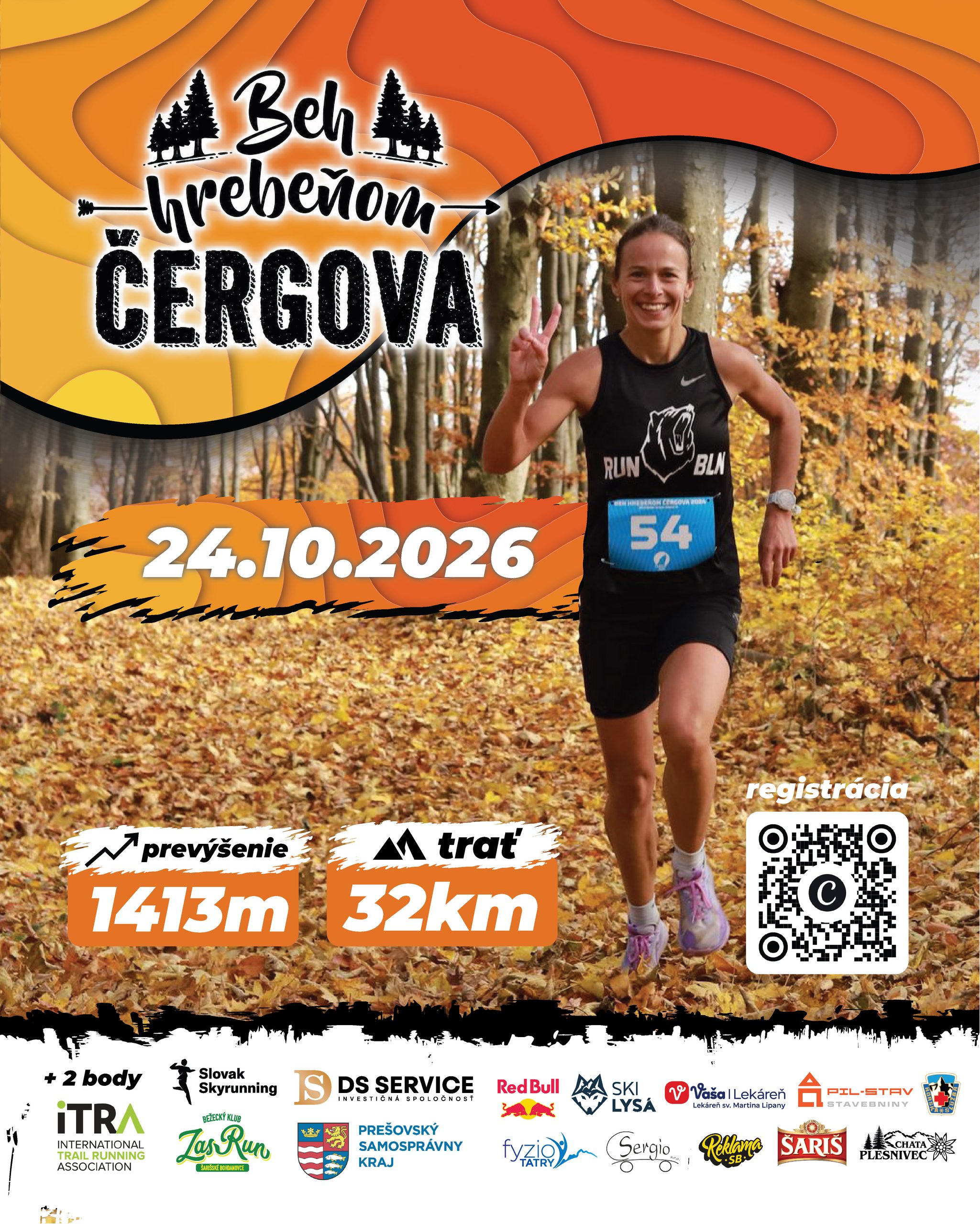 Plagát: Beh hrebeňom Čergova 2026