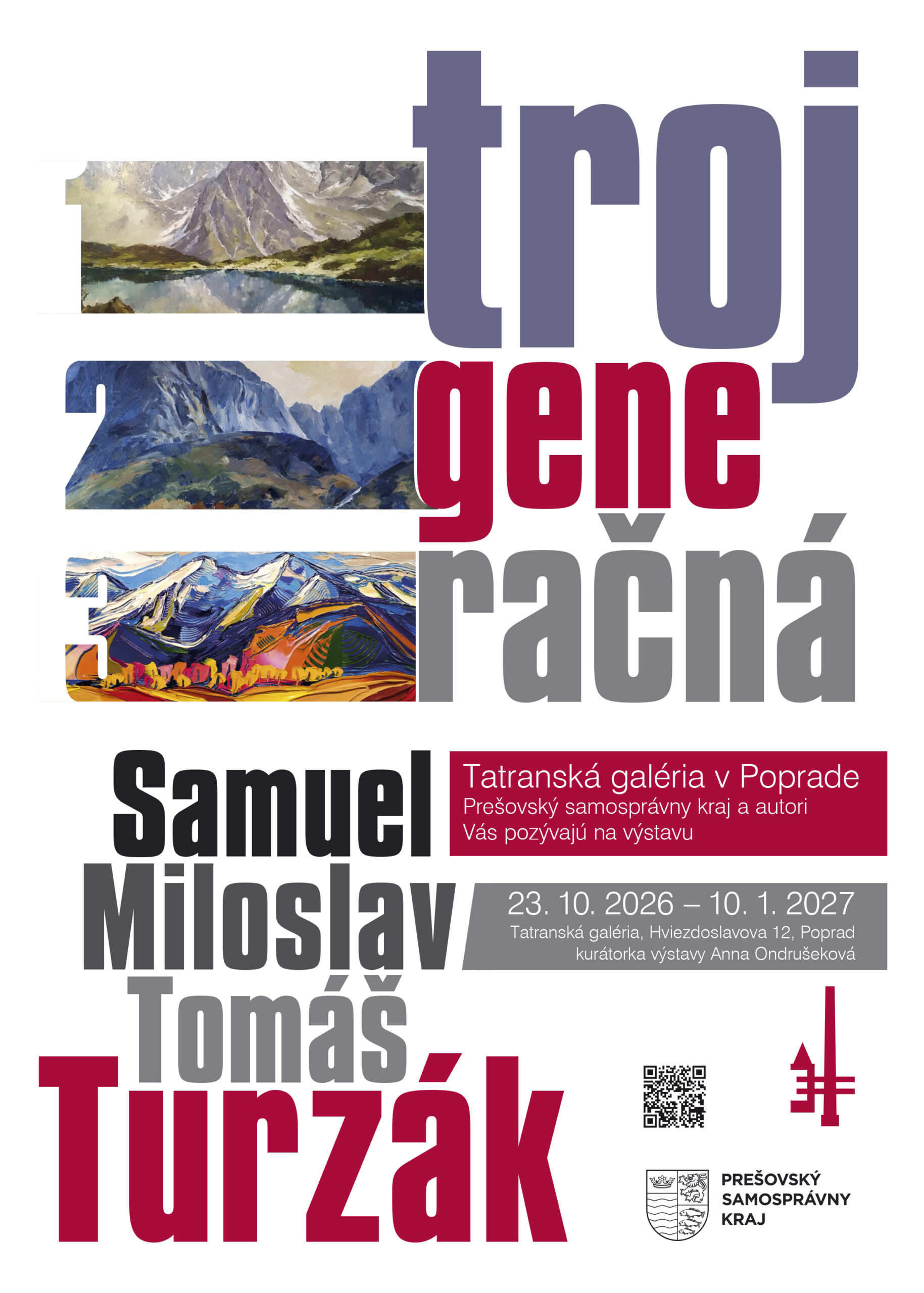Plagát: Výstava „Trojgeneračná“